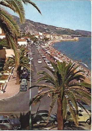 POSTAL L00809: Vista general de Menton, Francia