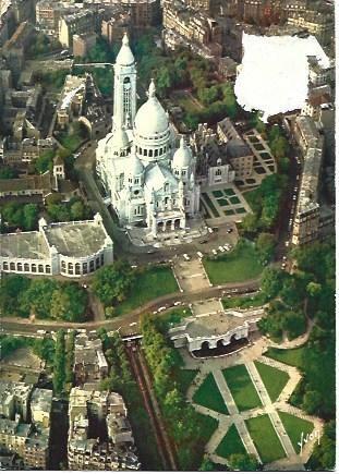 POSTAL L00813: Vista aerea de Sacre Coeur de Paris
