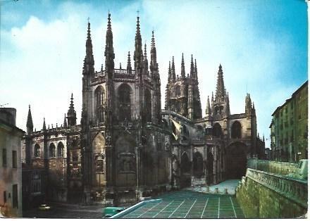 POSTAL L00814: Fachada posterior de la catedral de Burgos