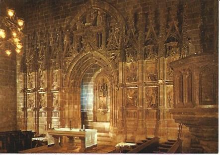 POSTAL L00815: Retablo de la catedral de Valencia