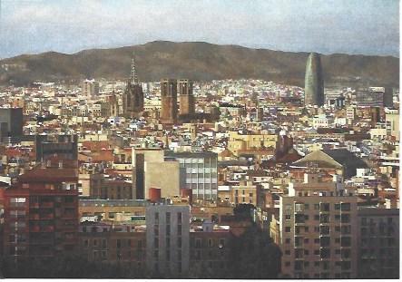POSTAL PUBLICITARIA L00824: Exposicion La llum i el temps en Barcelona
