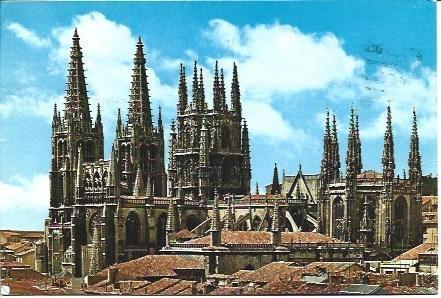 POSTAL L00828: Vista superior de la catedral de Burgos