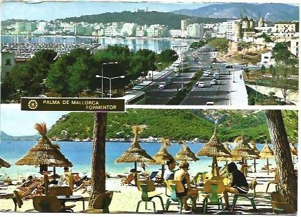 POSTAL L00890: Vistas de Formentor y Palma de Mallorca