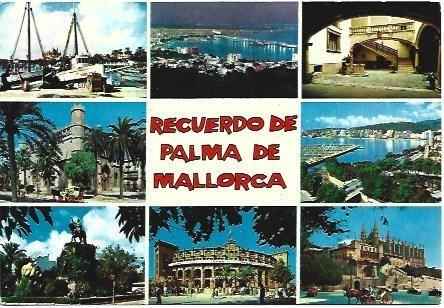 POSTAL L00902: Recuerdos de Palma de Mallorca