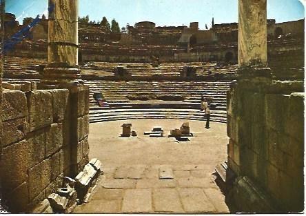 POSTAL L00905: Graderia del Teatro Romano de Merida