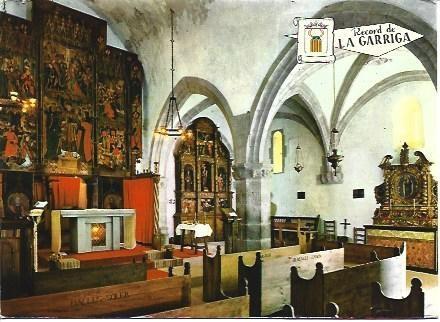 POSTAL L00881: Interior de la iglesia de La Doma en La Garriga