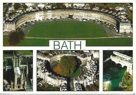 POSTAL L00871: Vistas de Bath, Inglaterra