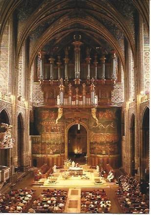 POSTAL L00729: Organos de la Basilica de Santa Cecilia en Albi, Francia