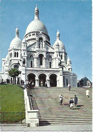 POSTAL L00730: Escalinata de Sacre Coeur de Paris