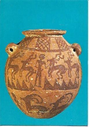 POSTAL L00708: Vaso de ceramica del periodo Nagada II