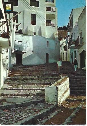 POSTAL L00714: Calle tipica de Ibiza