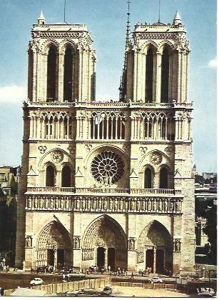 POSTAL L00784: Fachada de Notre Dame de Paris