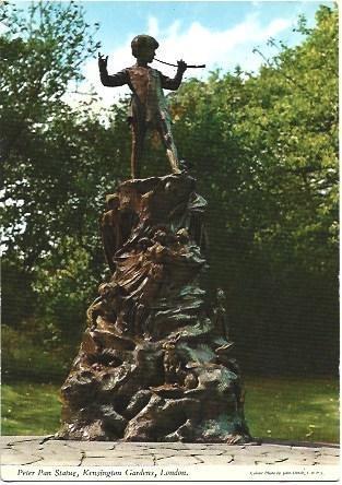 POSTAL L00788: Estatua de Peter Pan en Kensington, Londres