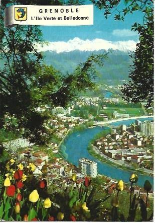 POSTAL L00779: Ile Verte en Grenoble, Francia