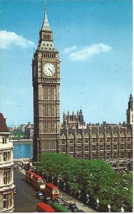 POSTAL L00790: Vista del Big Ben de Londres