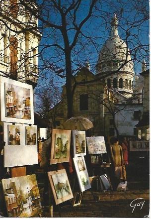 POSTAL L00795: Place de Tertre en Paris