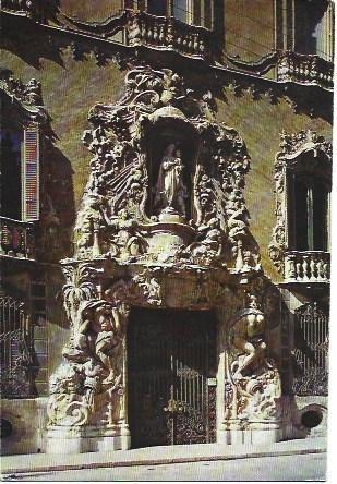 POSTAL L00757: Fachada del Palacio del Marques de Dos Aguas