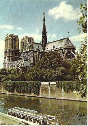 POSTAL L00774: Vista de Notre Dame y el Sena en Paris