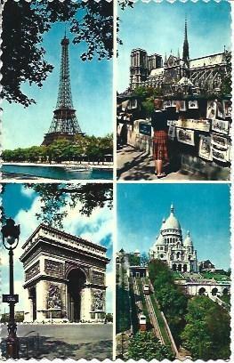 POSTAL L00775: Vista de la Tour Eiffel de Paris