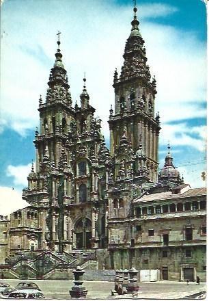 POSTAL L00765: Fachada del Obradoiro de la Catedral de Santiago de Compostela
