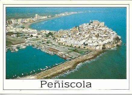 POSTAL L01053: Vista aerea de Peñiscola, Castellon