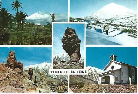 POSTAL L01029: Vistas de Tenerife y del Teide