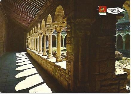 POSTAL L01035: Claustro de la catedral de Roda de Isabena