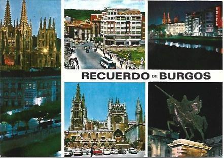 POSTAL L00937: Vistas de Burgos