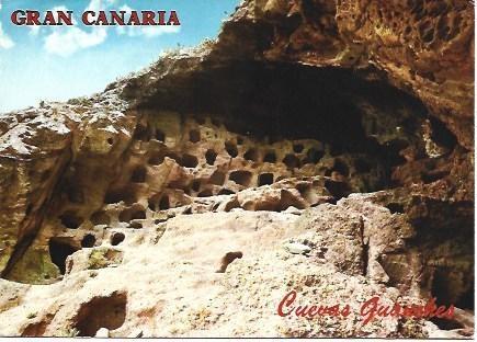 POSTAL L00935: Cuevas Gauches en Gran Canaria