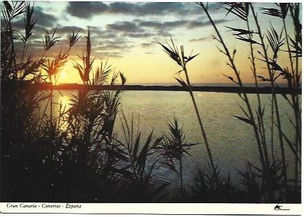 POSTAL L00917: Puesta de sol en Gran Canaria