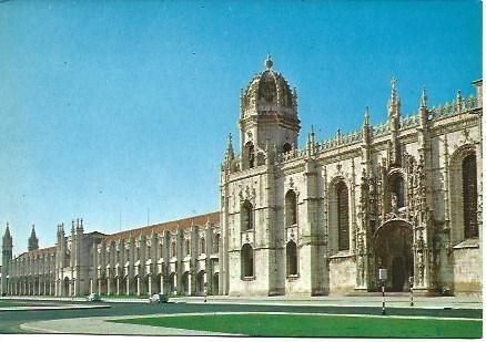 POSTAL L00996: Fachada del Monasterio de los Jeronimos de Lisboa