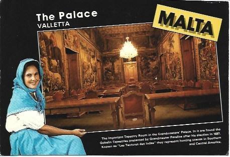 POSTAL L01007: Palacio Valletta en Malta