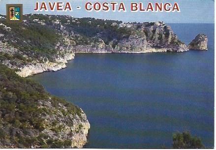 POSTAL L01011: Vista aerea de la costa de Javea, Alicante
