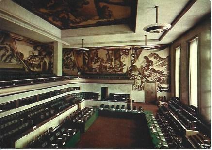 POSTAL L00969: Sala del Consejo del Palacio de las Naciones de Genova