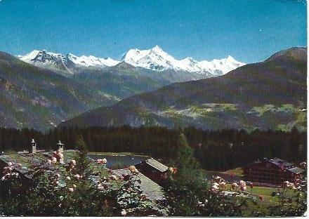 POSTAL L00987: Verano en Montana Crans