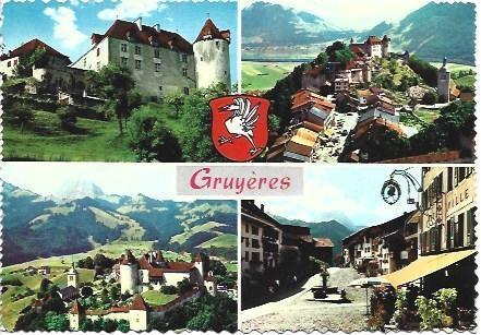 POSTAL L00974: Panoramicas de Gruyeres