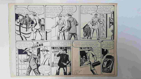 Dibujo original de: Julio Vivas: Sir Fantasma numerado 131 en trasera