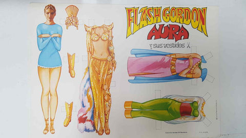 Los vestidos de Flash Gordon: Aura y sus vestidos