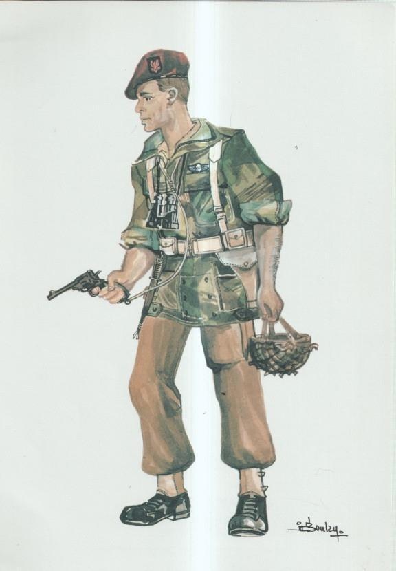 Lamina uniforme militar numerada 3 en trasera: L'Homme du S.A.S