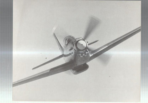 Lamina aviacion numerada 5 en trasera: Mustang americano  P-51D