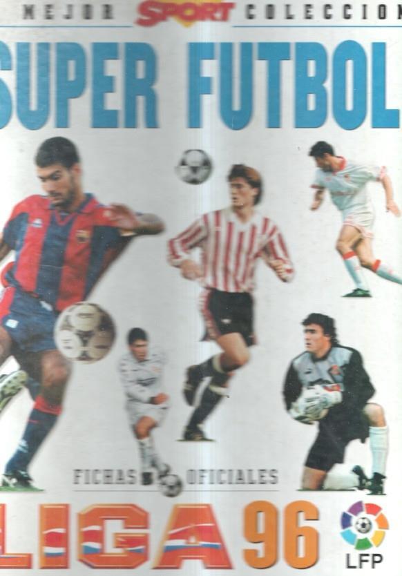 Cromos: Carpeta archivadora coleccion Super Futbol Liga 96