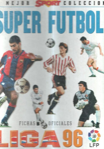 Cromos: Carpeta archivadora coleccion Super Futbol Liga 96