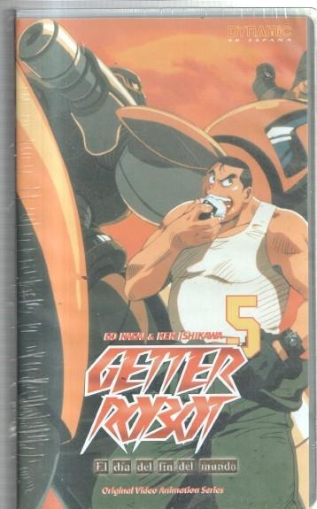 Manga: VHS: Getter Robot volumen 5 de 7. El dia del fin del mundo (Ova 8 y 9)