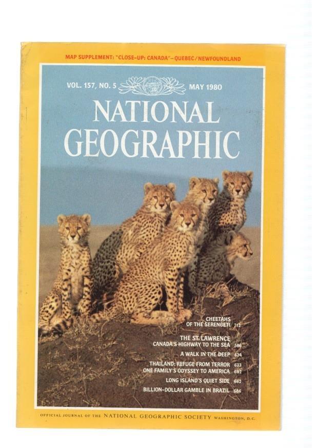 National Geographic, vol. 157 num. 05, may 1980: Cheetahs of the serengeti- The