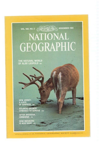 National Geographic, vol. 160 num. 05 november 1981: The natural world of Aldo