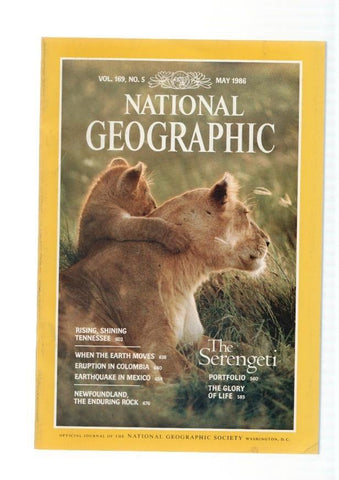 National Geographic, vol. 169 num 05, may 1986: Rising the eart moves - Eruption