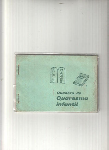 Quadern de Quaresma Infantil