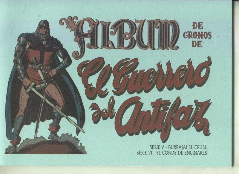 Facsimil: El Guerrero del Antifaz album de cromos series V y VI