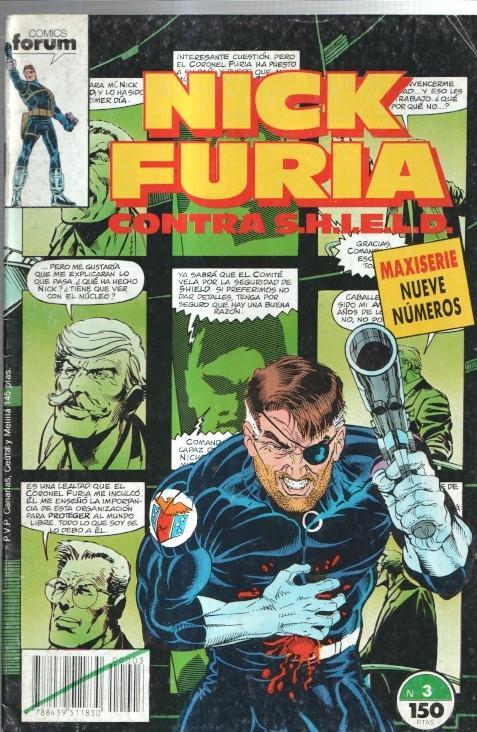 Planeta: Nick Furia contra S.H.I.E.L.D numero 03  (numerado 1 en trasera)