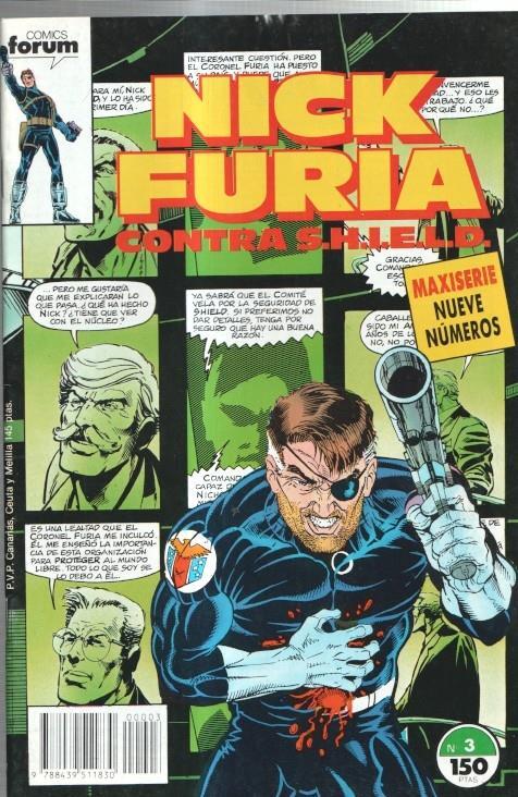 Planeta: Nick Furia contra S.H.I.E.L.D numero 03  (numerado 2 en trasera) 
